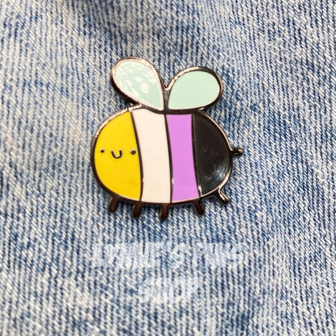 Non Binary Non Beenary Enamel Pin LGBTQA - Etsy