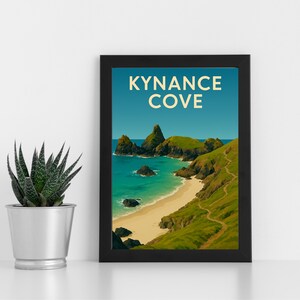 Kynance cove Digitaldruck Kunstwerk l Cornwall l Individuelles Poster, Postkarte, gerahmter Druck, Grußkarte l Portrait