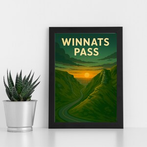 Obra de arte digital de Winnats Pass l Parque nacional Peak District l Pôster personalizado, cartão postal, impressão emoldurada, cartão comemorativo l Retrato