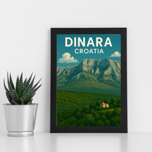 Oeuvre d'art en impression numérique de Dinara Croatie l Croatie l Poster personnalisé, carte postale, impression encadrée, carte de voeux l Portrait