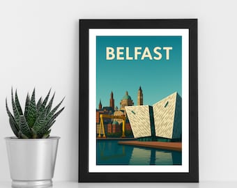 Digitalt konsttryck i Belfast, Nordirland (digital nedladdning)