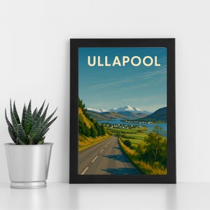 Ullapool Digital Print Artwork l Terras Altas da Escócia l pôster, cartão postal, impressão emoldurada, cartão comemorativo l Retrato