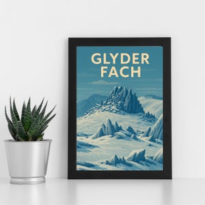 Glyder Fach Digital Print Artwork l Eryri (Snowdonia) Mountain l Individuelles Poster, Postkarte, gerahmter Druck, Grußkarte l Portrait