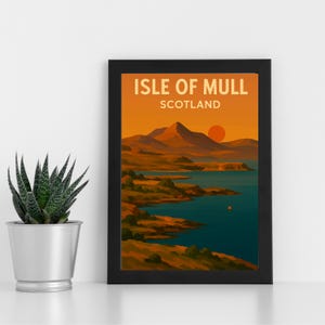 Isle of Mull Digitaldruck Kunstwerk l Isle of Mull Schottland l Individuelles Poster, Postkarte, gerahmter Druck, Grußkarte l Porträt, Landschaft