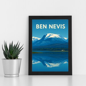 Ben Nevis Digitaldruck Kunstwerk l Scotland Mountain l Kundenspezifisches Plakat, Postkarte, gerahmter Druck, Grußkarte l Porträt