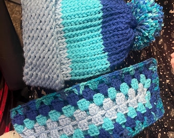 Conjunto de gorro y bufanda a juego para niños