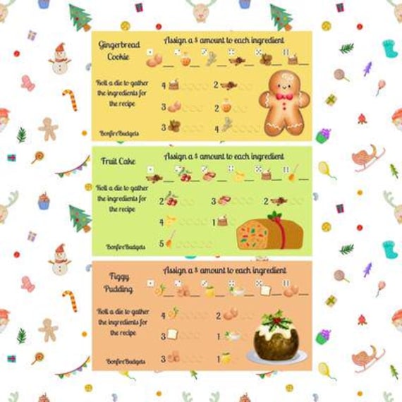 Holiday Baking Recipes Savings Challenges Games Triple Set