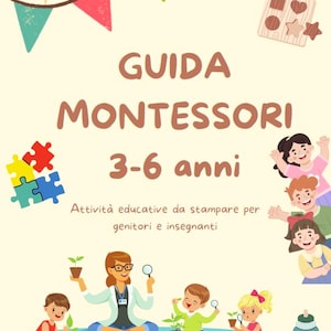 Attività Montessori da Stampare – Educazione Pratica e Divertente per la Fascia 3-6 Anni - (PDF)