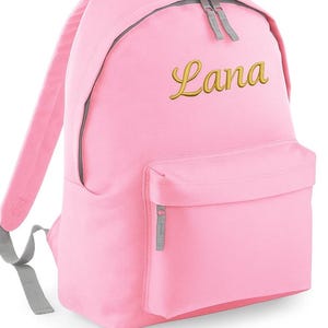 Back To School - Custom Children’s Rucksack – Personalised Embroidered Backpack | Back to School GiftCustom Embroidered School Bag with Name