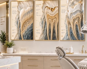 Dental Gift | Orthodontist Gift | Dental Office Decor | Dental Anatomy Art Print Set | Dental Art | DDS Gift | DMD Gift | Dental Grad Gift