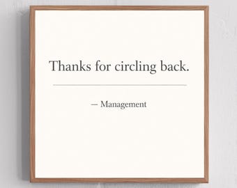 Funny Office Wall Art | Custom Office Gifts | Boss Gift | Corporate Humor | Coworker Farewell Gift | Modern Work Decor| Sarcastic Desk Decor