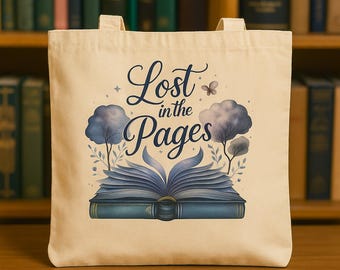 Bookish Tote Bag | Love Reading |Girlfriend Gift, Wife Present | Custom Library Tote Bag, Book Lover Gift, Literary Gifts | Reading Tote Bag