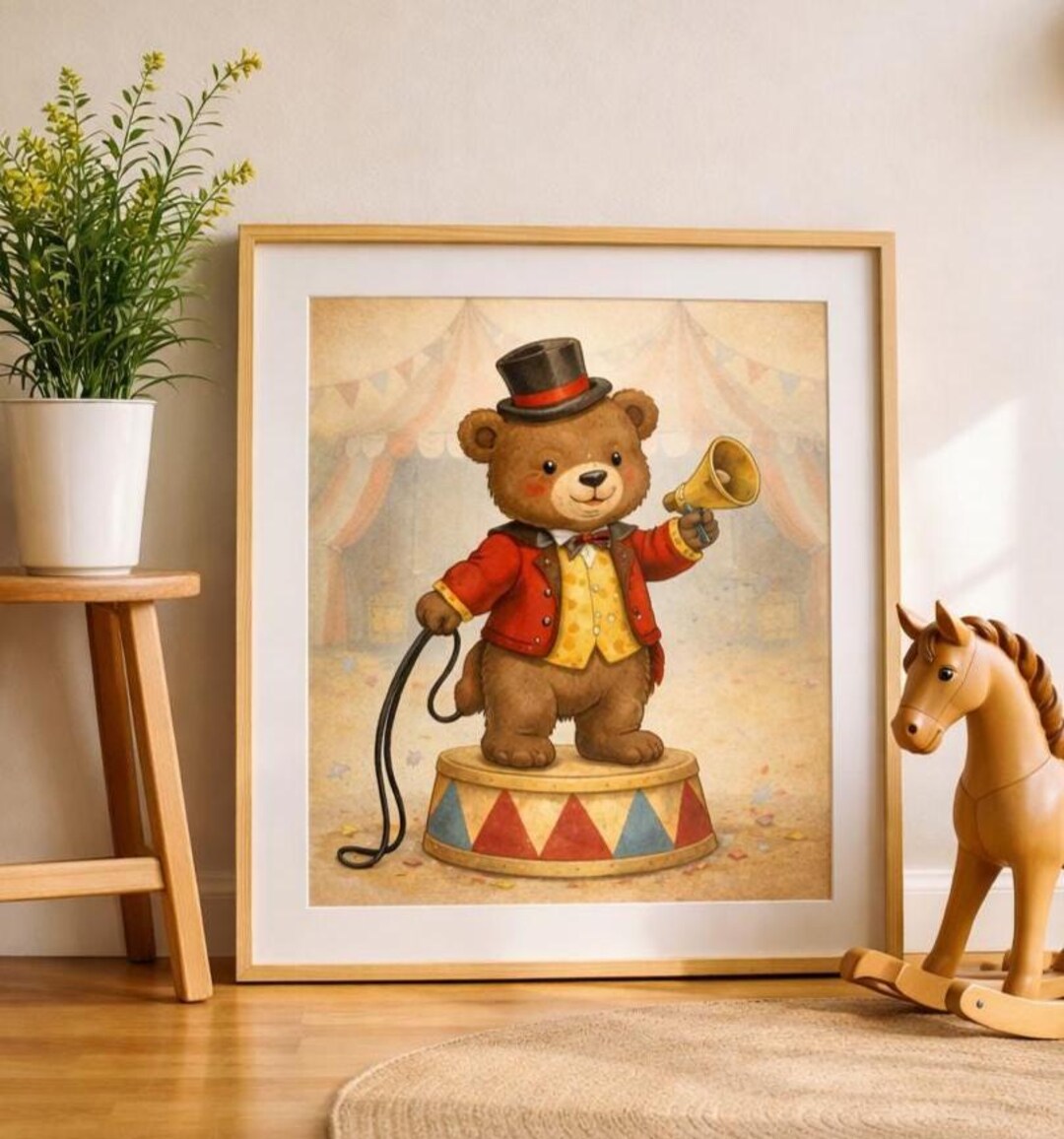 Circus Nursery Decor | Nursery Wall Art Set of 3 | Baby Room Art ...