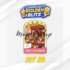 With the Band - Golden Blitz Stickers