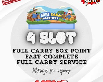 Monopoly GO! ACME FARM Partners Event - 4x Slot - Full Carry 80K Points