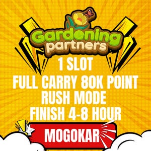 Gardening Partners 1 Slot Finish 4-8 Hour - Full Carry & Full Service Monopo_Lygo