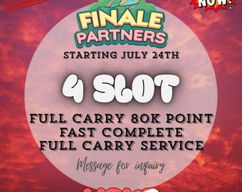 Monopoly GO! FINALE Partners Event - 4x Slot - Volledige Carry 80K Punten
