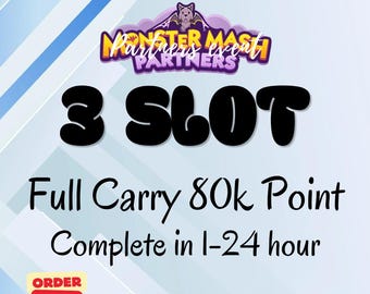 MoGo! MONSTERMASH Partners 3x Slot Full Carry 80k Point