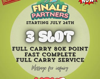 Monopoly Go FINALE Partner 3x Slot Full Carry 80k Punkte