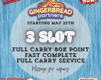 Monopoly_GO! GINGEBREAD Partners Event - 3 Slots - Full Carry 80K Points - Fast Komplett