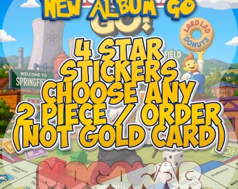 Monopoly_GO! New Album 4 Star Stickers (Choose Any 2) (No Gold Card) (Set 12-19)