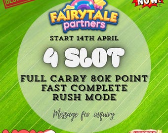 Monopoly_GO! Fairy Tale Partners Event - 4 Slots - Volle Trage 80K Punkte - Schnell abgeschlossen