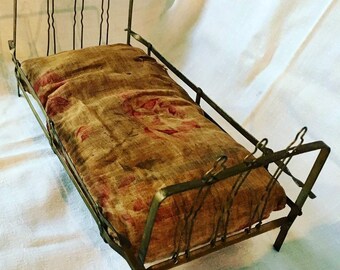 brass doll bed