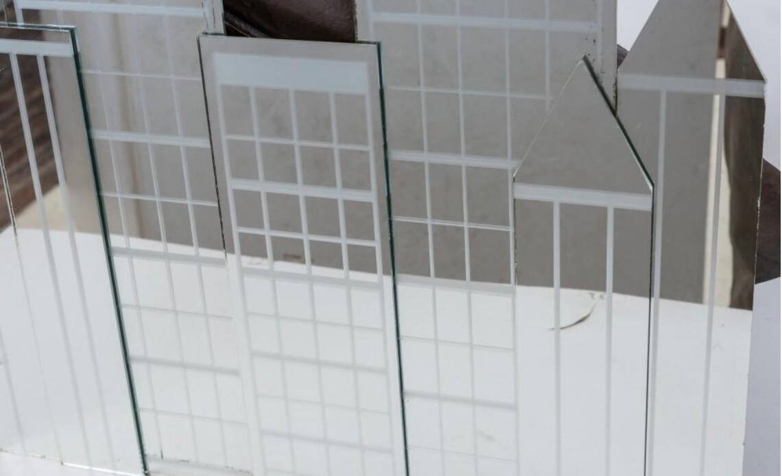 Massive New York City Skyline Etched Mirror Etsy India