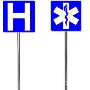N-schaal - ziekenhuisborden - set van 2
