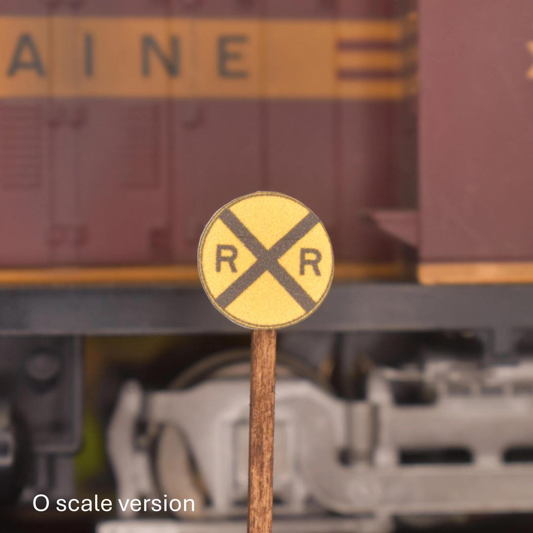 Railroad Crossing Advance Warning Signs - Etsy