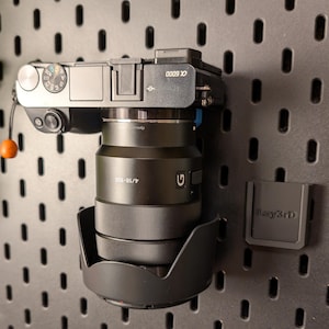 Camera Mount Dock for IKEA Skadis & Uppspel Pegboard, Arca-Swiss Compatible Quick Release Holder