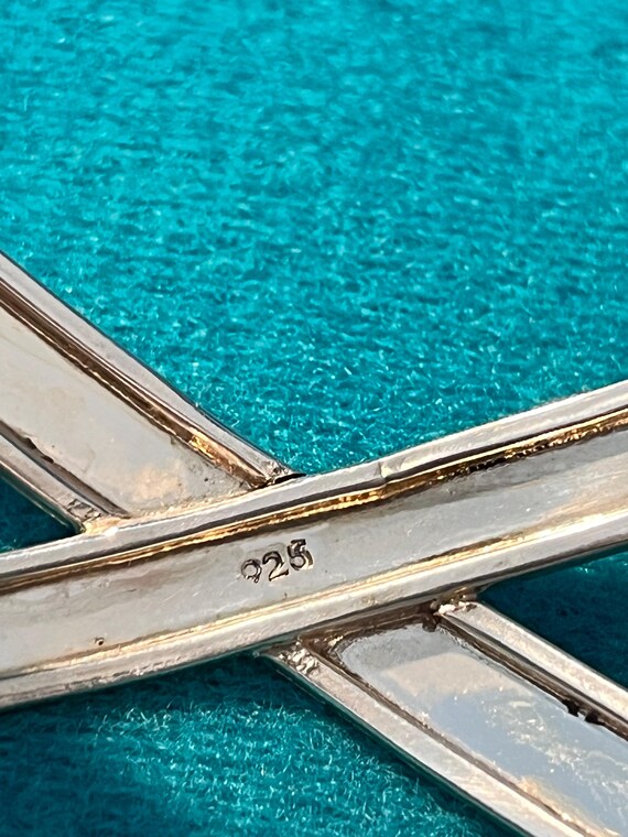 Sterling Silver Crossover Cuff Bracelet - image 6