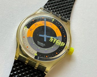 SWATCH Watch "Coffee Break" Stop-Watch 1991 - Working - Has New Battery!