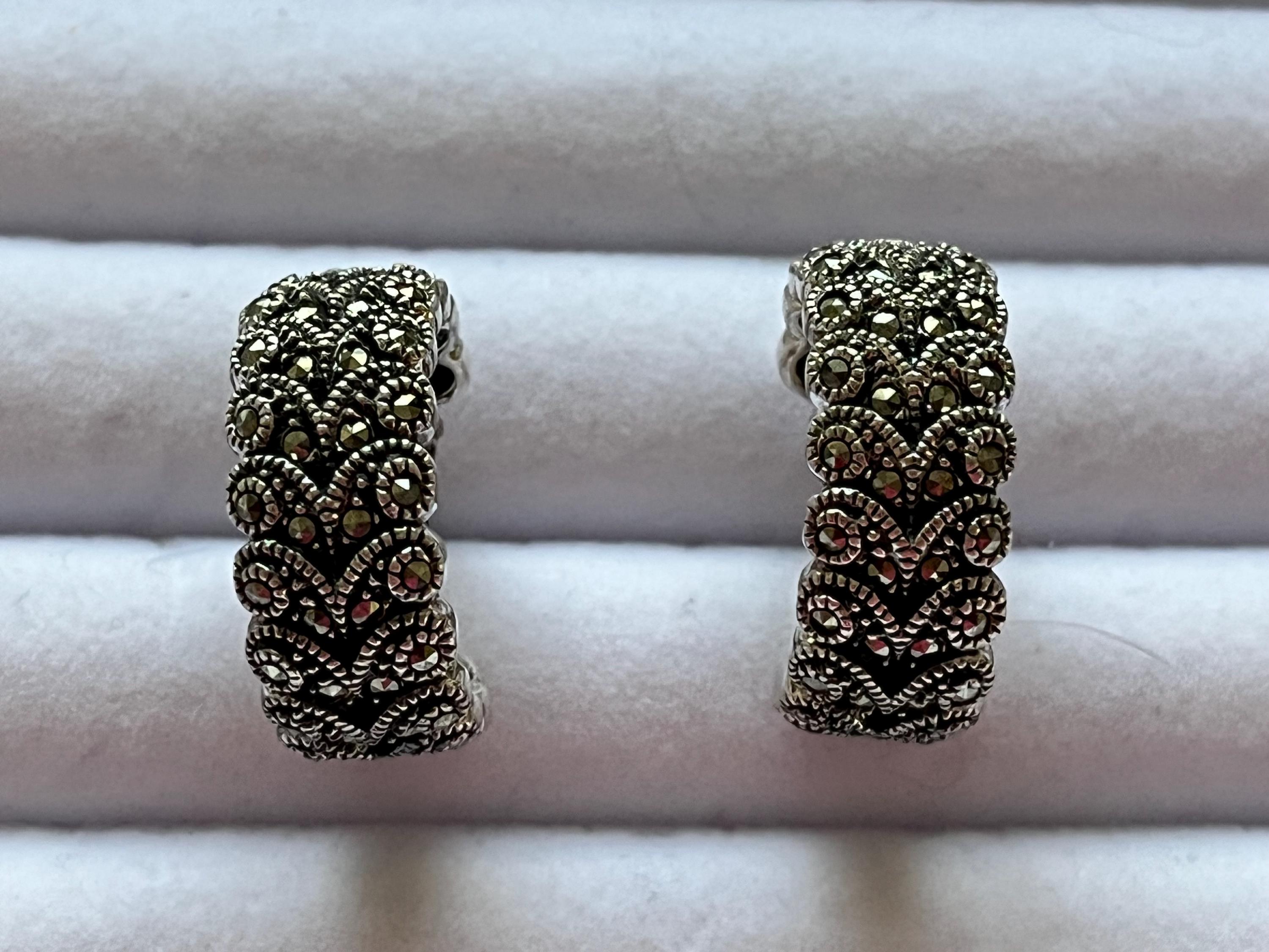 Judith Jack ガーネット バゲットカット マーカサイト装飾 925 シ Judith Jack - Etsy