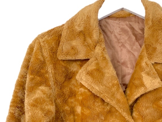 Vintage Real Fur Brown Jacket 70s M