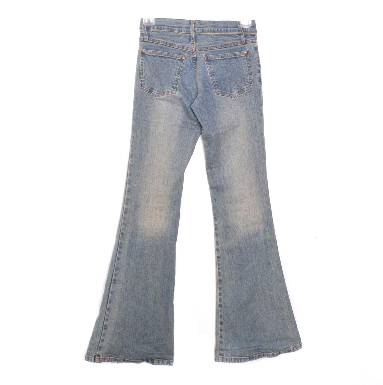 Flared Y2K Blue Jeans Denim Y2K Flare Pants High Rise Blue | Etsy