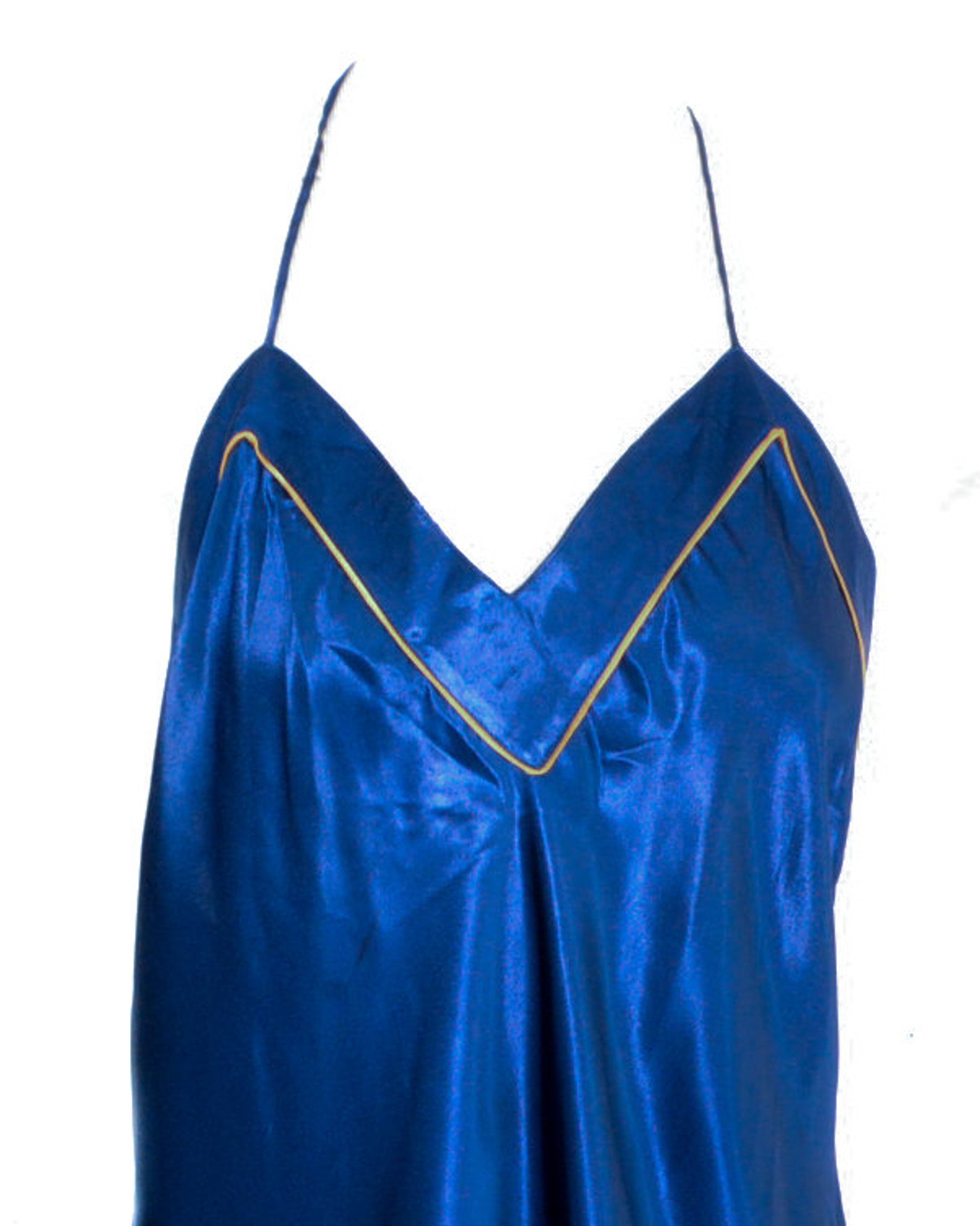 90s Slip Dress Halter Neck Mini Satin Slip Dress Lingerie Navy Etsy