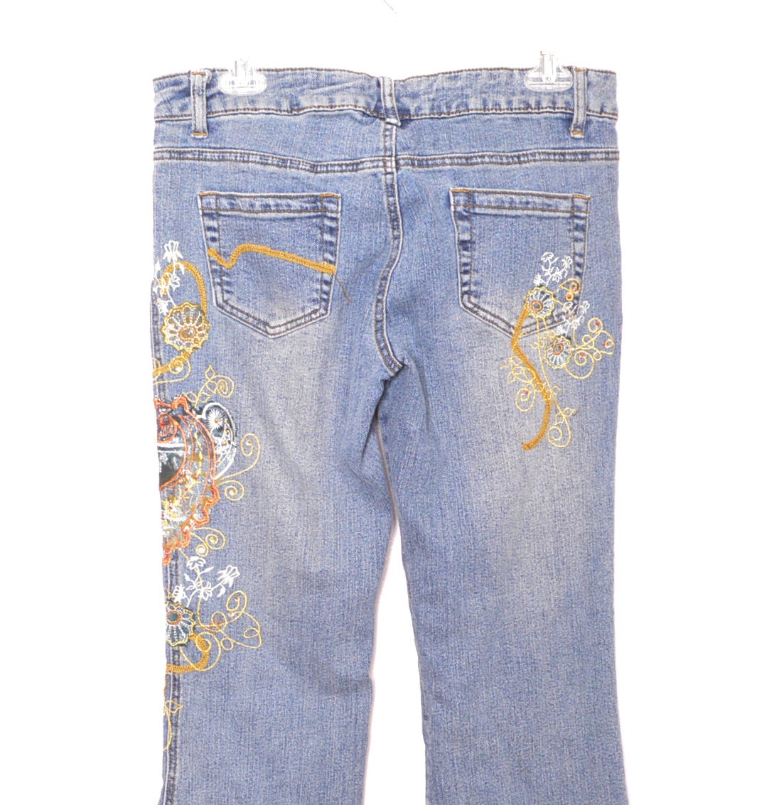 Flared Y2K Blue Jeans Cut Denim Y2K Flare Pants Low Rise