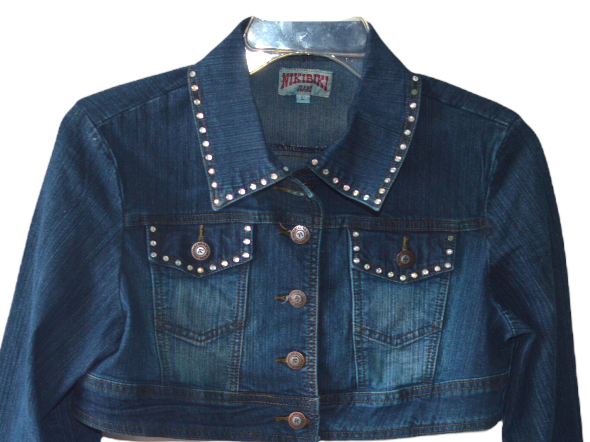 Y2K Denim Jacket 90s Jean Jacket Pink Rhinestone Studs Grunge Denim Top 1990s Vintage Long Sleeve Blue Denim Retro Jean Jacket M - Etsy Y2K Denim Jacket 90s Jean Jacket Pink Rhinestone Studs Grunge Denim Top 1990s Vintage Long Sleeve Blue Denim Retro Jean Jacket M - Etsy