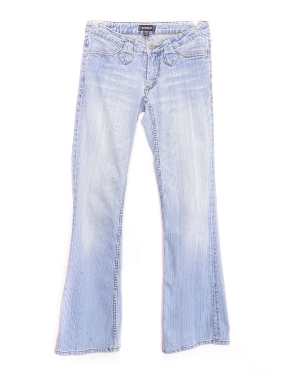 Flared Y2K Blue Jeans Denim Y2K Flare Pants Low R… - image 5