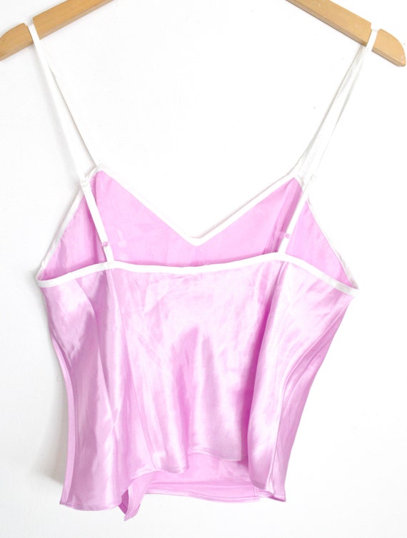 Purple Satin Silky Tank Y2K Top  Camisole Satin T… - image 7