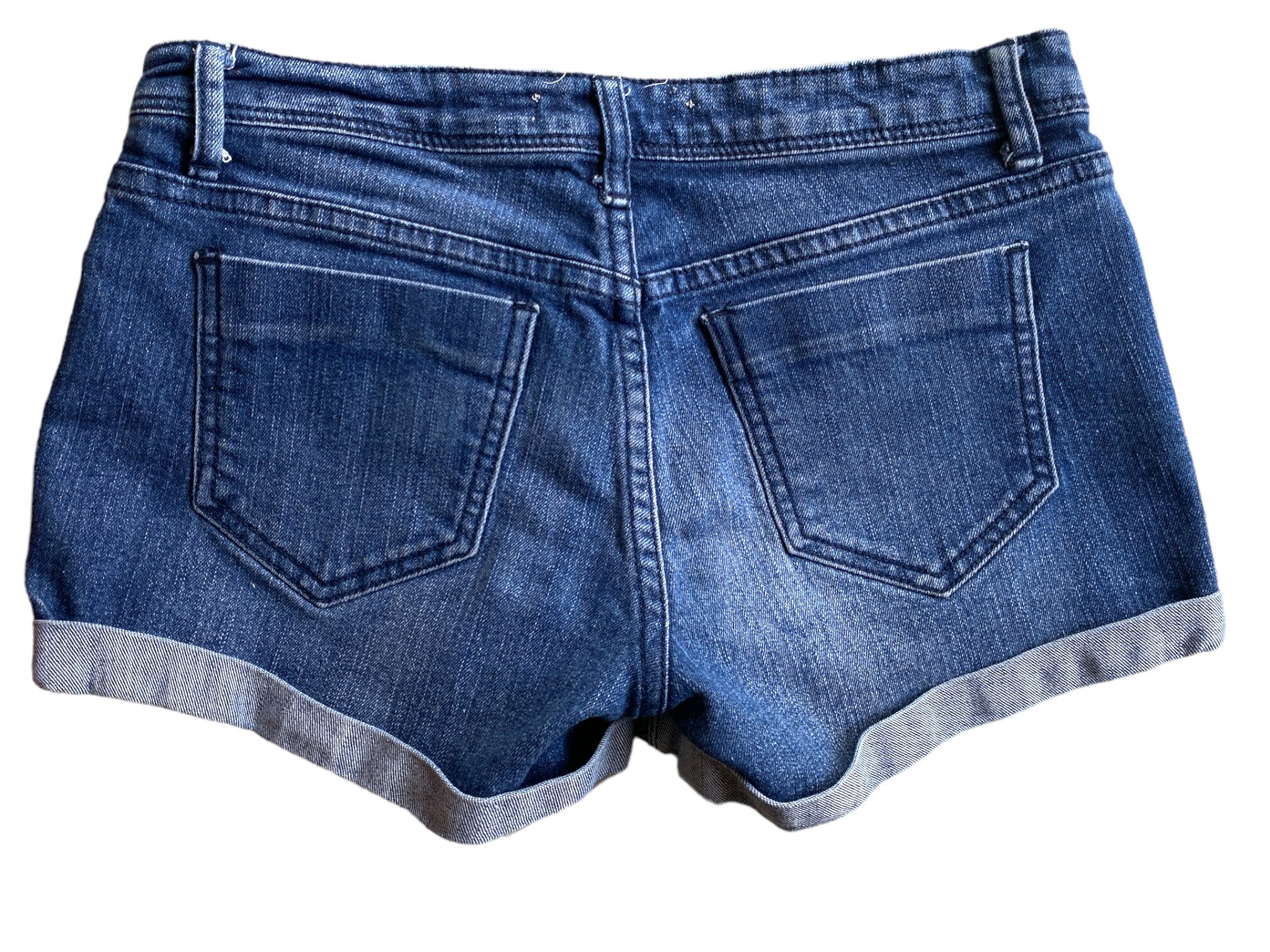 Y2K Denim Shorts Low Waisted Blue Jean Short 00s Mini Party