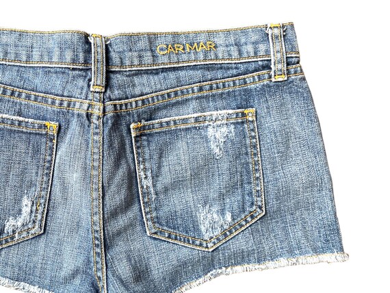 Y2K Denim Shorts Low Waisted Blue Jean Short 00s Jean Shorts