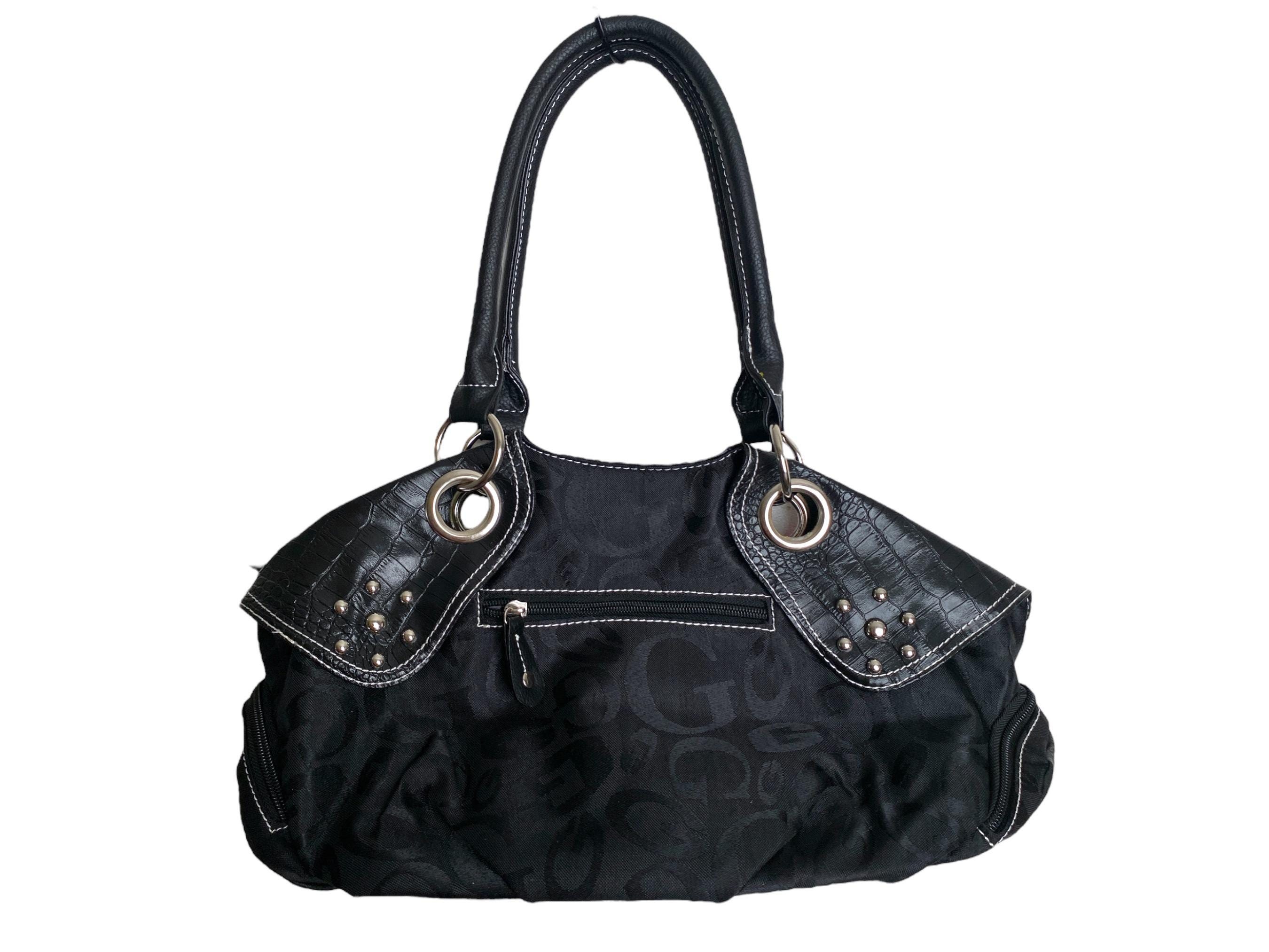 unknown エナメル studded handbag y2k 平成 Y2K Black Silver Studded Purse Vintage 2000's Handbag