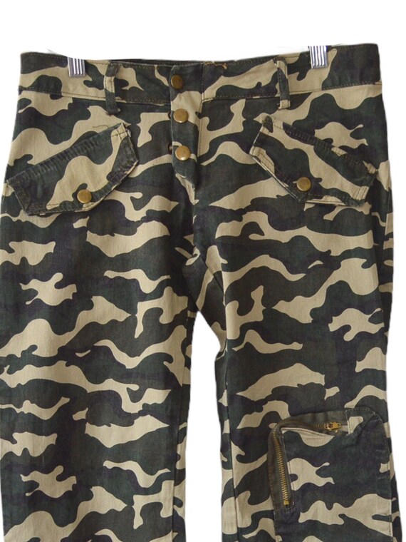 Y2K Camo Cargo Pants Y2K Pants Low Rise Pants 200… - image 5