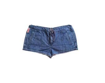 パンツ 00s L.G.B. mars hot denim mini pants y2k Woman Goth Y2k Low Rise Shorts 2000s Jean Shorts Fashion