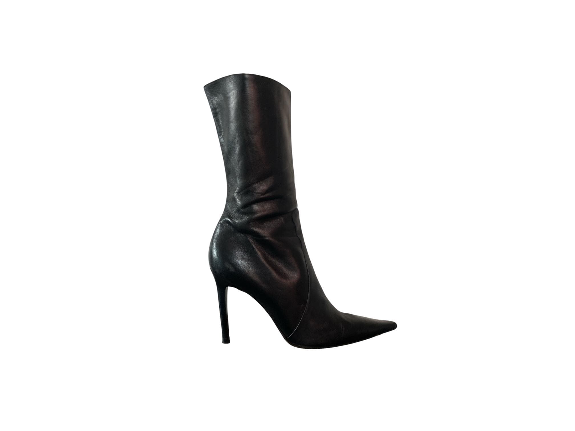 Y2k Black Boots - Etsy