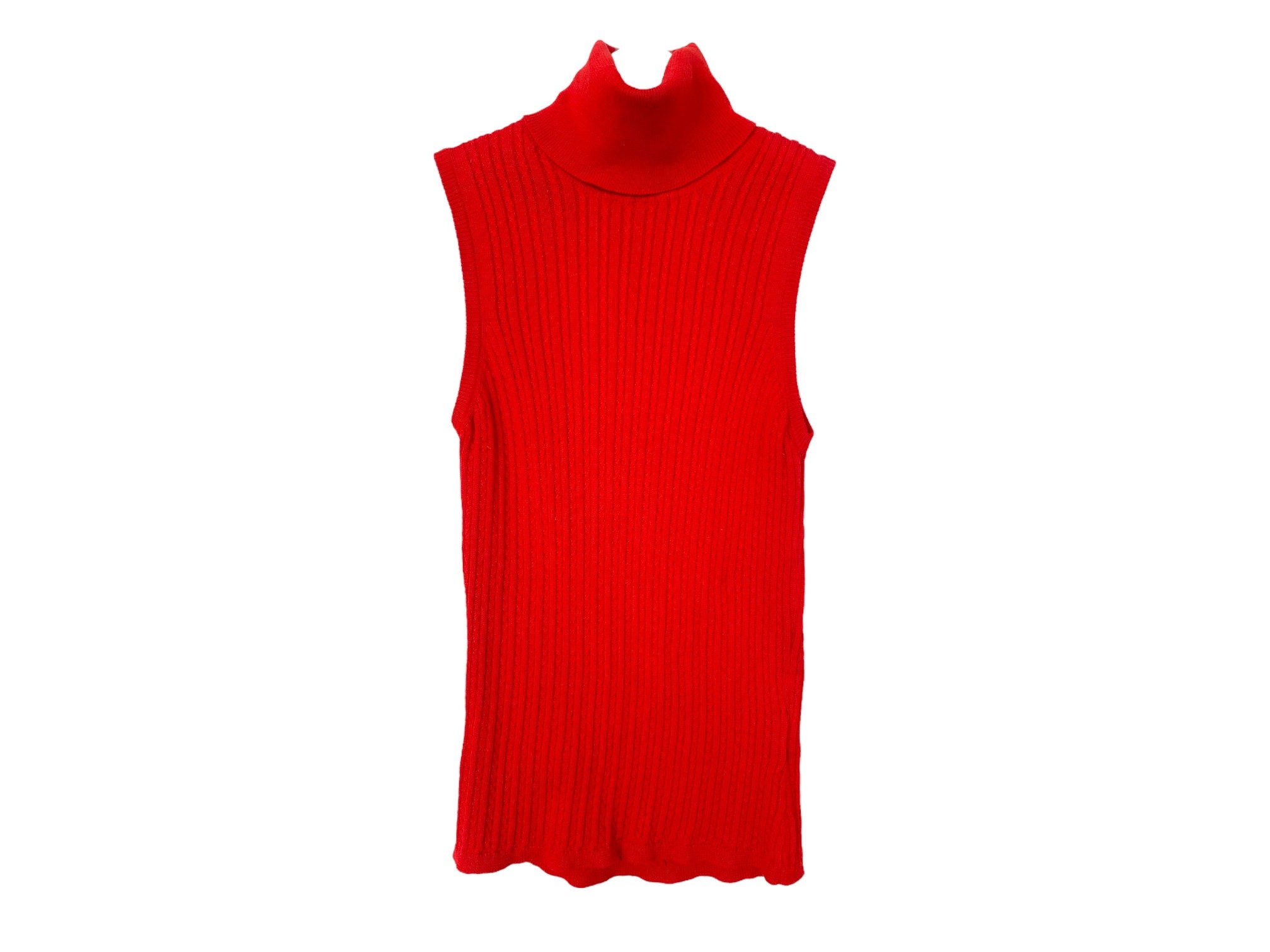 Striped Turtleneck Sleeveless