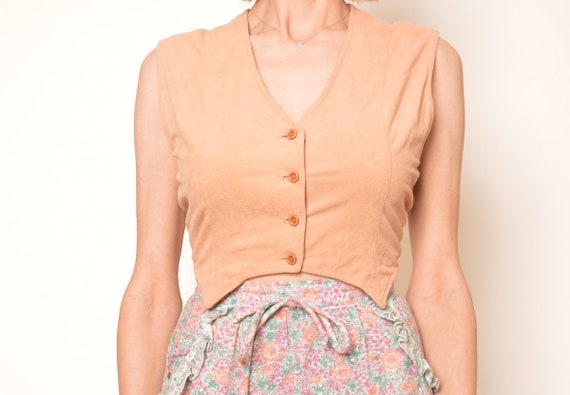 Floral  Skirt Set 70s Mini Skirt Paisley High Wai… - image 4