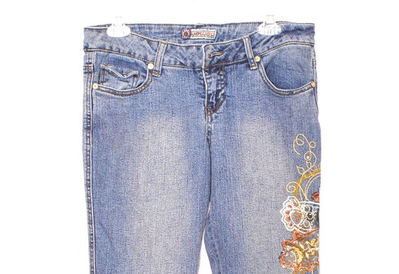 Flared Y2K Blue Jeans Cut Denim Y2K Flare Pants L… - image 5
